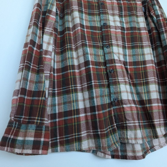 Eddie Bauer Brushed Cotton Plaid Button Down Shacket Jacket Flannel Sz XXL - Picture 6 of 16